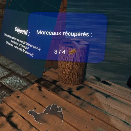 VR Escape Game with Hand Tracking (2023)